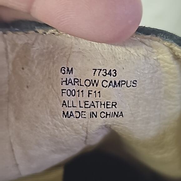 Frye Harlow Campus Tall Black Leather Heeled Boots Womens Size 6 - Picture 12 of 16